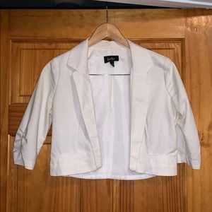 White crop over shirt!